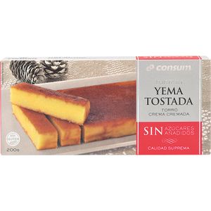 Turrón Yema Tostada sin Azúcar