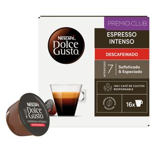 Café Descafeinado Intenso Cápsulas 16 U DOLCE GUSTO (GUSTO)