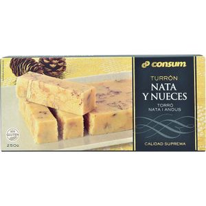 Turrón Nata-Nueces