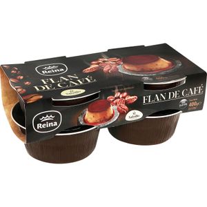 Flan de Café Pack de 4 Unidades 4 x 100 Gr REINA (REINA)