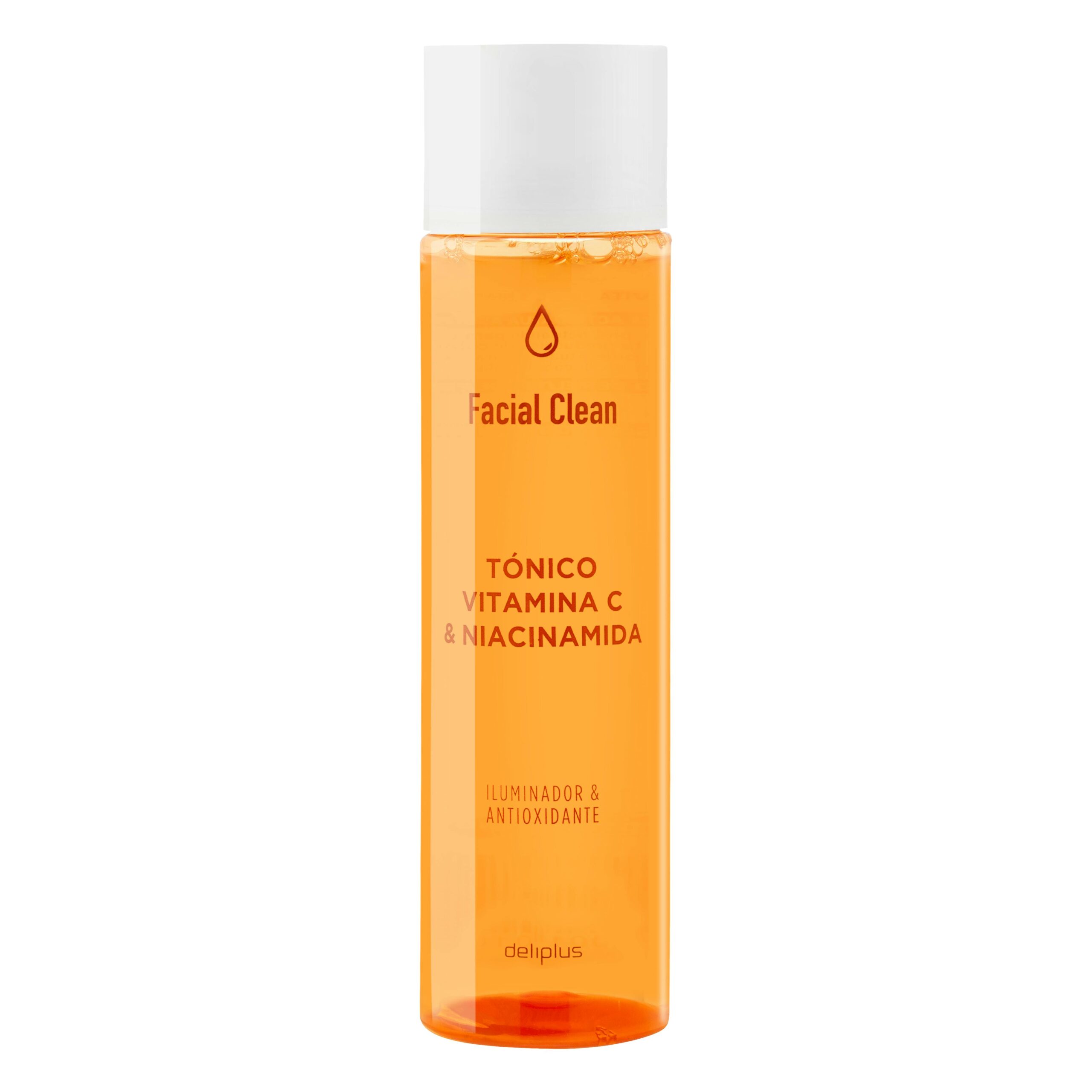 Tónico facial vitamina C y niacinamida Facial Clean Deliplus iluminador y antioxidante
