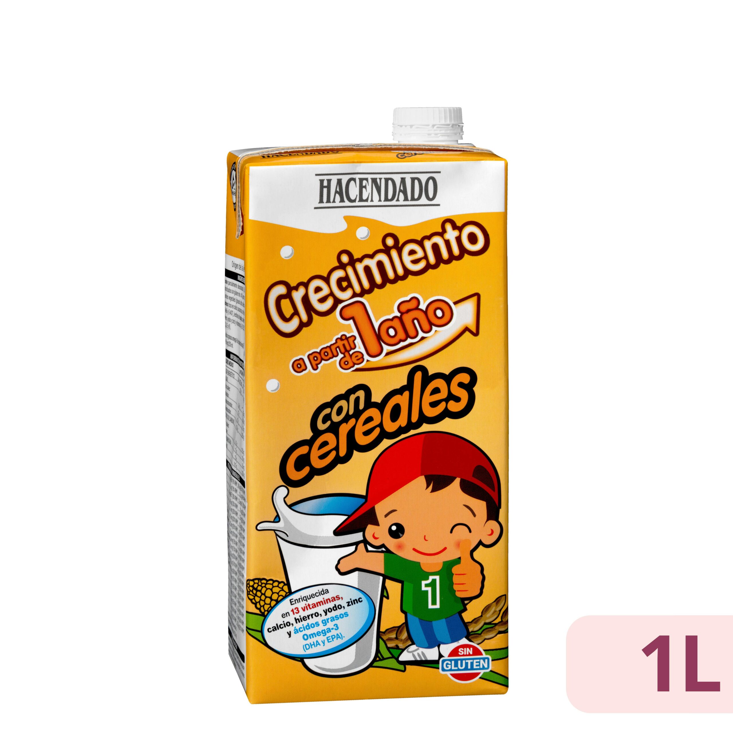 Preparado lácteo con cereales crecimiento Hacendado +1 año
