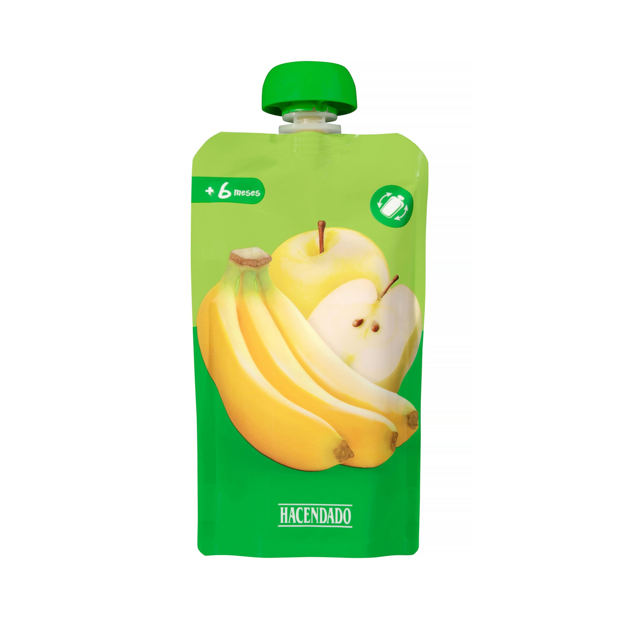 Papilla plátano y manzana Hacendado +6 meses