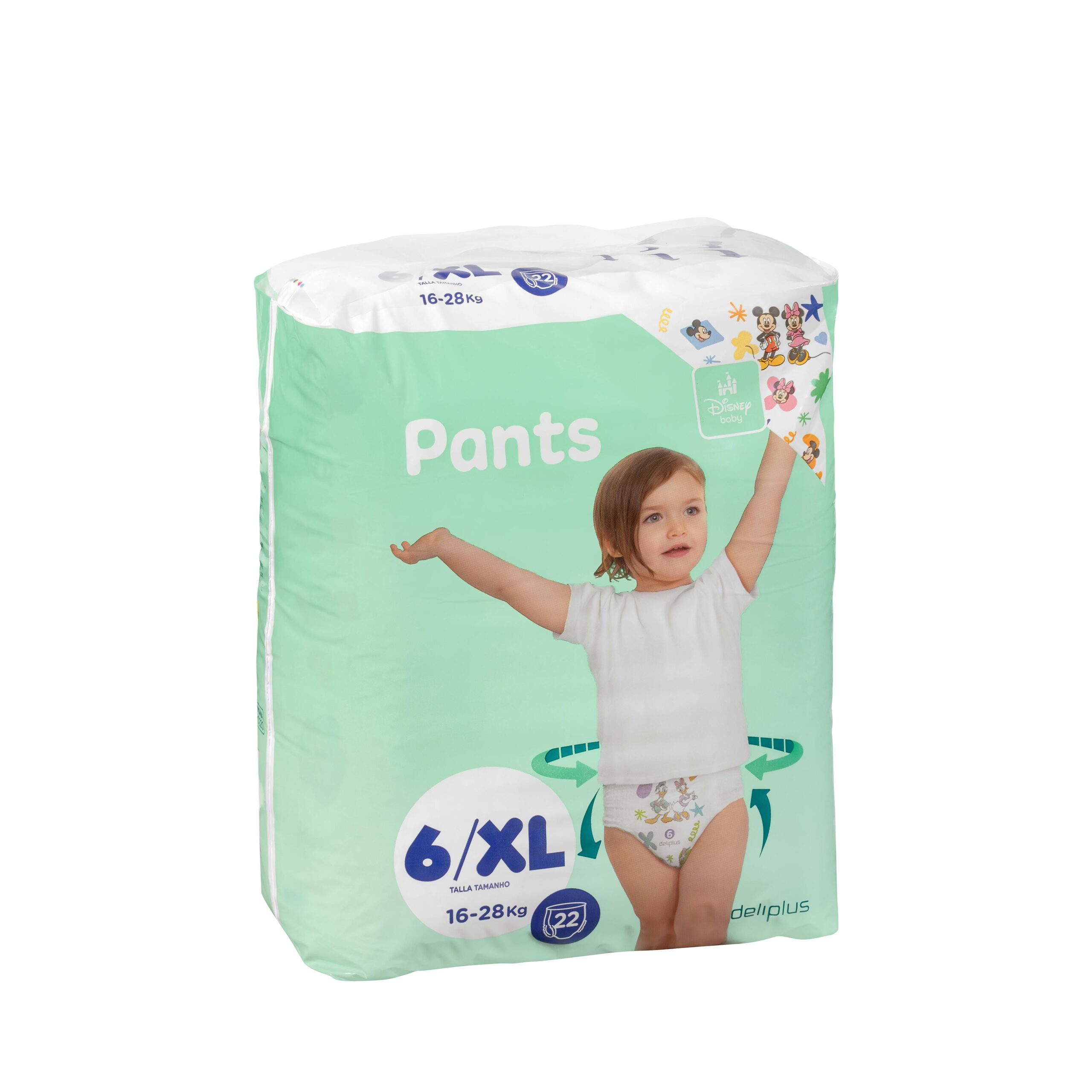 Pañal bebé braguita talla XL de 16-28 kg Deliplus