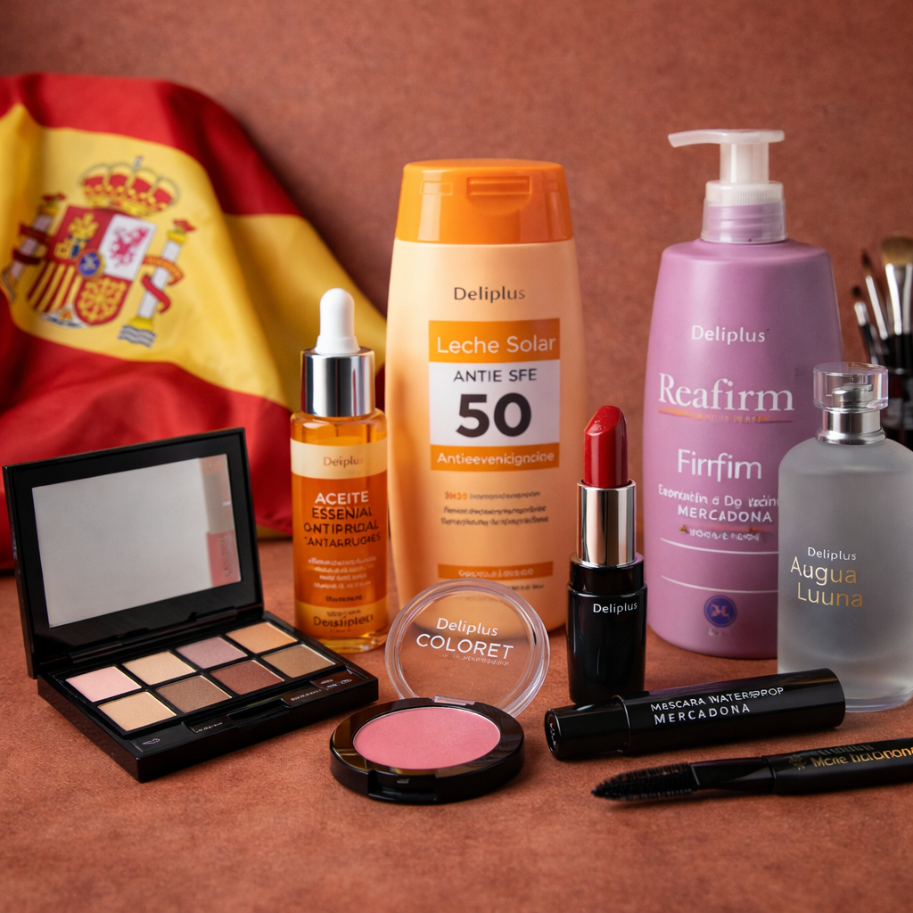 Spanische Beauty- und Kosmetikprodukte online, mit Parfüm, Sonnenschutz, Körperpflege und Make-up.